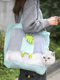 Cat Carriers Breathable Shoulder Bag For Cats And Dogs Transparent Pet Puppy Carrier Outing