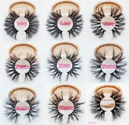 5D Mink False Eyelashes 25mm Long Thick Fluffy Wispies Eyelashes 100 Handmade Full Strip Mink Fake Lashes Extension Tool 661244837