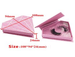 10 PCS Custom Logo Glitter Packaging 3D Mink Eyelashes Luxry Box For eye lashes Diamond Type Round Shape Packaging Box Private Lab9478605