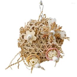 Other Bird Supplies Chewable Toys Wovened Natural Corn Cob Cage Ornaments Decorative Multifunctional Parrot Relaxing