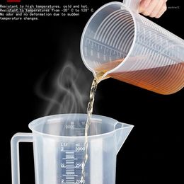Teaware Sets 1PC 1000ML Non-stick Silicone Measuring Cup Food Grade Household Graduated Cups Kitchen Baking Tools High Volume
