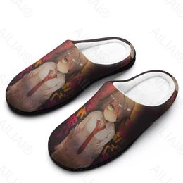 Slippers Kuroki Tomoko (20) Sandals Plush Casual Keep Warm Shoes Thermal Mens Womens Slipper Room Anime Size