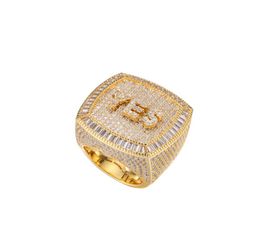 Europe and America Unisex Fashion Men Women Custom Letters Rings Gold Plated Full CZ DIY Letter Ring Nice Gift for Friend5084396