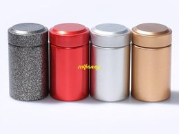 5537cm Tinplate Mini Tea box Travel Outdoor Sealed Jar Cans teabox Tin storage boxes2839759