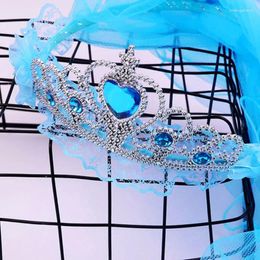 Bridal Veils Flower Girls Hair Wreath Headband For Rhinestone Lace Headpi