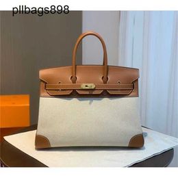 Women Brkns Handbag Genuine Leather 7A Handswen BK35 Golden Brown Saddle with Gold Button Handsewn Large High WomensQHPR