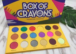 BOX OF CRAYONS Eyeshadow Palette 18 Color Shimmer Matte Eyeshadow Palette Makeup Eye shadow DHL2503714