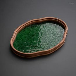 Tea Trays Glass Tray Small Bamboo Chinese Household Room