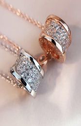 Collana popolare Riproduzioni ufficiali di lusso Diamonds Necklane Pendenti di alta qualità Serie d'amore placcata 18K Gold Advanced AAAAA 8622886