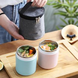 Dinnerware Cute Shape Thermal Jar Compressive Stainless Steel Lunch Box Soup Cup Bento With Lid Containers Durable