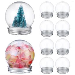 Party Supplies 150/270ml DIY Snow Custom Personalized Globe Clear Plastic Water Making Prop With Screw Off