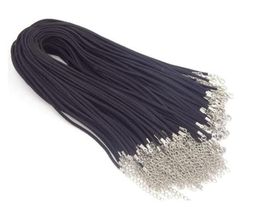 100pcs lot 18inch Black Velvet Necklace Cord Wire Jewellery Findings Components For DIY Craft Gift W5229H7242448