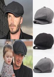 Wool Octagonal Cap Newsboy Beret Hat For Men039s Male Dad Ivy Caps Golf Driving Flat Cabbie Flat Hats Autumn Winter Peaky Blind1522555