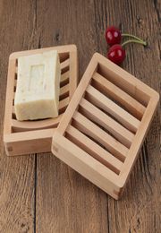 Durable Wooden Soap Dish Tray Holder Storage Rack Plate Box Container for Bath Shower Plates Bathroom7084068