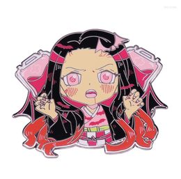 Brooches Kamado Nezuko Enamel Pin Anime Pins Badges On Backpack Cute Things Accessories For Jewellery Japanese Manga Year Gift8281936