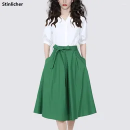 Work Dresses Fashion Office Ladies 2 Two Piece Sets Womens Outifits Suit Summer Top White Shirts Skirts Suits For Women 2024