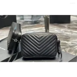 Shoulder Bags YS 2024 Camera Single Crossbody Tassel Small Square V Grid Postman Women's Bag Strap