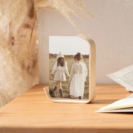 Party Supplies Po Frame Display Calendar Artificial Board Black Walnut DIY Wedding Pos Decor Wood Colour