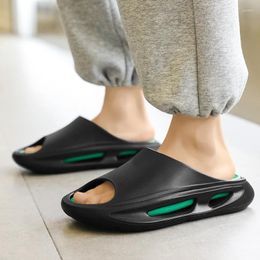 Casual Shoes Slipper Men 2024 Summer Outside The Home To Wear Poo Soft Bottom Men's Large Size Flip-flops Anti-slip Q Bomb