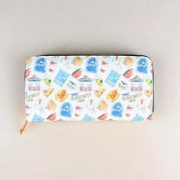 Wallets Large Capacity Cartoon Pattern Clutch Wallet With Zipper - Versatile And Coin Purse