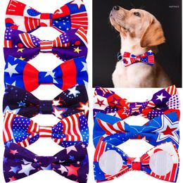 Dog Apparel 8PCS Independence Day Dogs Necktie Pet Bowties Grooming Fashion Bowknot For Puppy Itms Accessories Suppplies