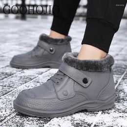 Boots Men Casual Lightweight Winter Shoes For Snow Waterproof Footwear Male Ankle Size 49