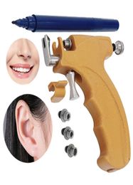 Professional Ear Piercing Gun Machine Earring Studs Steel Ear Nose Navel Body Kit Safety Pierce Tool4552828