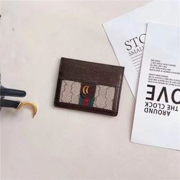 2021 Designer Credit ID Card Holder Purse Luxury Slim Sheepskin Leather Wallet Money Bags Big Plaid Cardholder Case for Men Women Fashi 270C
