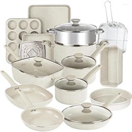 Cookware Sets 20 Pc Pots And Pans Set Non Stick Kitchen Pot Pan Dishwasher Safe