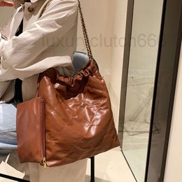 Ch Leather Purse Chain Shopping designer bag bag bag cc tote tote vintage Large Capacity Leather 22bag Garbage bag clutch Shoulder bags purses ladies luxury hand 5BEH