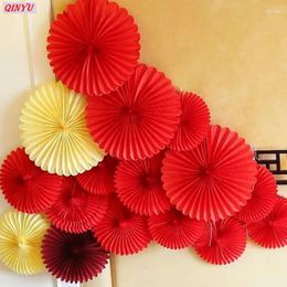 Decorative Flowers DIY Romantic Decoration Paper Set Circle Garland Assorted Fans Birthday Party Wedding Shower Decor 5zMM213