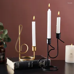 Candle Holders Creative Modern Holder Pillar Gold Art Wedding Centrepiece Geometric Decoracion Hogar Home Decor DF50ZT