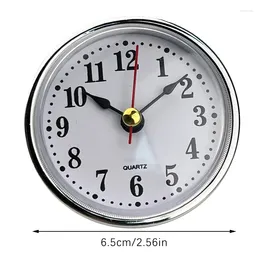 Wall Clocks 1Pcs Classic Clock Craft Quartz Movement Dia.65mm Round Insert Roman Number Little Arabic Numbers Decor