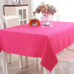 Table Cloth Home Kitchen Wedding Decor Thickened Solid Color Tablecloth Rectangular Conference