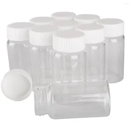 Storage Bottles 15 Pieces 50ml 37 70mm Glass With White Plastic Caps Spice Container Candy Jars Vials DIY Craft For Wedding Gift