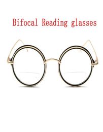 Sunglasses Ultra Light Pochromic Reading Glasses Men Multifocal Presbyopia Metal Full Frame Round Female Bifocals UV400 NX8644528