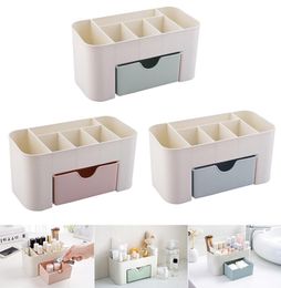 Plastic Makeup Box Organizers High Capacity Jewelry Cosmetic Storage Box with Drawer Acrylic Lipstick Holder Sundries Container6431711