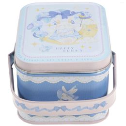 Storage Bottles Festival Biscuit Containers Portable Tin Box Candy Jars With Lids Holiday Supplies