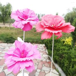 Decorative Flowers 30/40/50CM Artificial Chrysanthemums Flower Windows Display Background Wall Peony Shooting Props