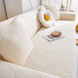 Chair Covers Autumn Foliage Sofa Cover Soft Like Cream Elastic Dustproof Anti Pet Scratch Cushion For Living Room