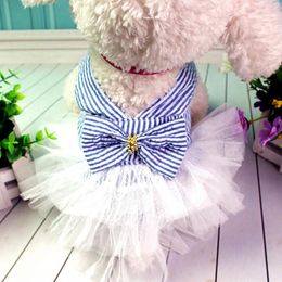 Dog Apparel Summer Dress Pet Year Party Chihuahua Girl Wedding Princess Skirt Puppy Go Out Clothes For Small Medium Dogs