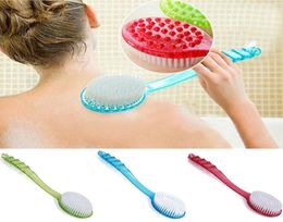 Bath Brushes Sponges Scrubbers WholeBath Brush Scrub Skin Massage Health Care Shower Reach Feet Rubbing Exfoliation Brushe4006849