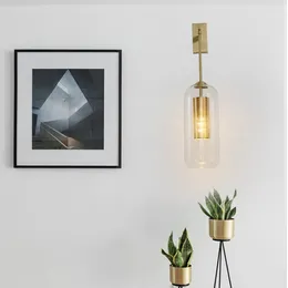 Wall Lamp Post-modern Glass LED Lights Lighting Living Room Bedroom Corridor Aisle Lamps Decor Light Fixtures Kitchen Luminaire