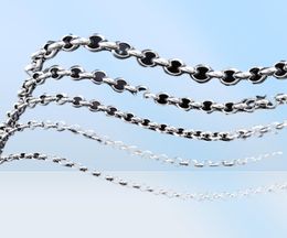 Chains Trendy S925 Sterling Silver Necklace 2022 Fashion 3mm8mm OChain S Pure Argentum Jewelry For Men And WomenChains2733438