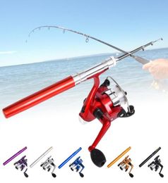 Boat Fishing Rods Rod Mini Pocket Fish Pen Aluminium Alloy And Reel Wheel Tackles Small Sea Pole Accessories4444687