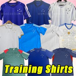 2023 2024 23 24 Cruzeiro EDU BIDU Mens Soccer Jerseys ADRIANO Short Sleeves Football Shirts Goalkeeper polo Training vest