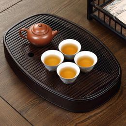 Tea Trays Office Household Tray Bamboo Small Set Drain Water Storage Table Chinese Board