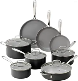 Cookware Sets 13 Pc Ceramic Pots And Pans Set Non Stick Kitchen Pot Pan Hard Anodized