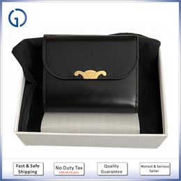 10A 24K wallet card holder top real leather Credit purse designer short wallet Highest quality