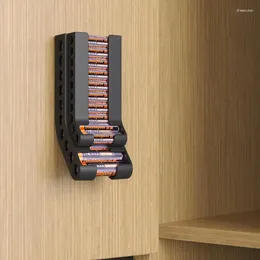 Hooks Battery Organiser Storage Holder Rack For 10 And Batteries Durable Wall Mount Kitchen Cupboard